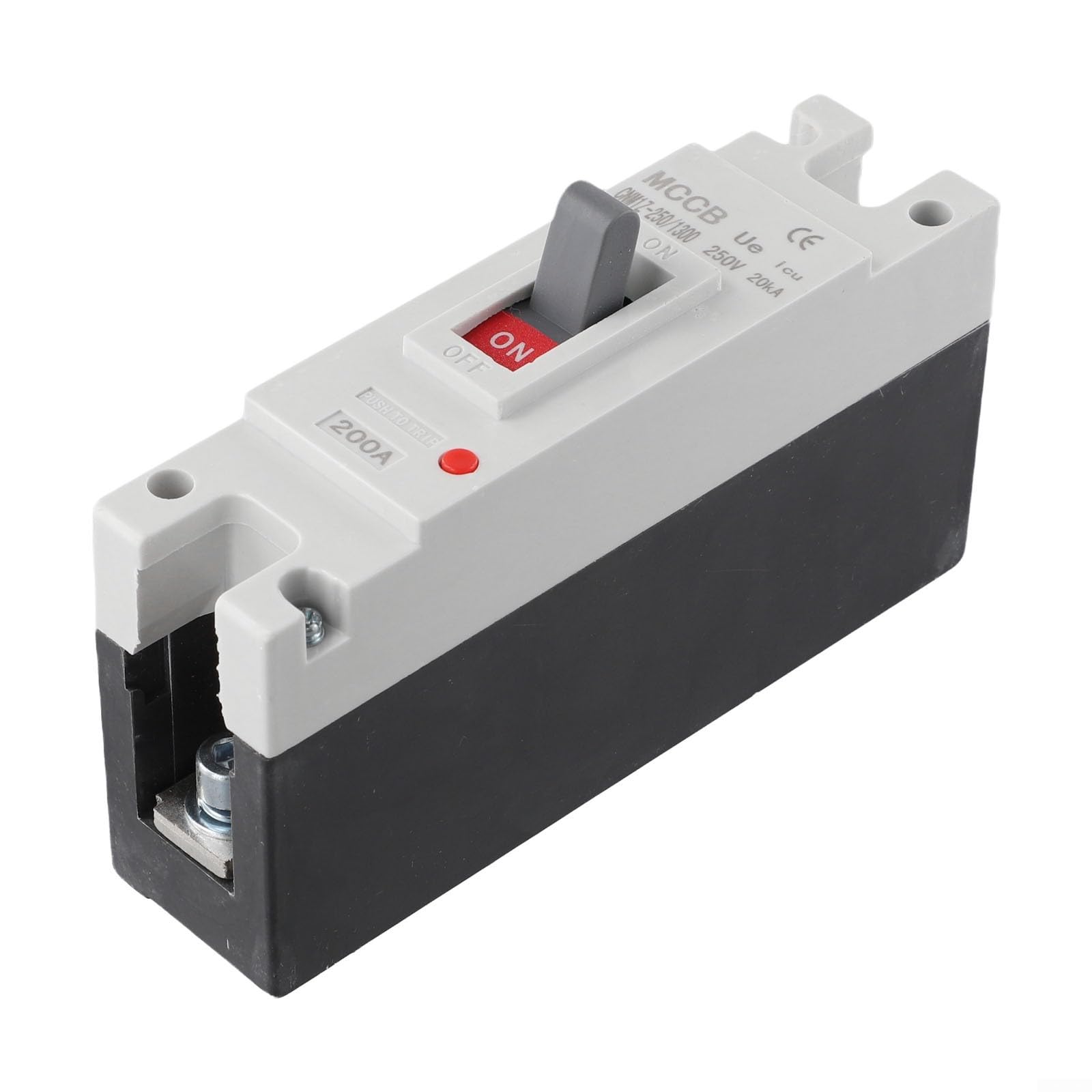Interruttore CC 1P 200 A 12 V-500 V con potenza di spegnimento 35 kA per impianti solari e eolici, alloggiamento robusto per protezione da sovraccarico e cortocircuito nei sistemi a corrente continua