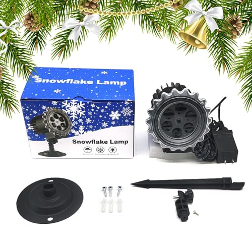 Spectacle de chute de neige avec ce projecteur LED intérieur et télécommande