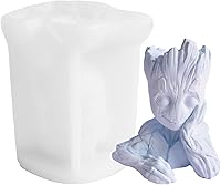 Vista 1 de Moldes de vela 3D Groot para hacer velas, moldes de fundición de resina MUAECH DIY, molde de silicona para aromaterapia, molde de jabón, molde epoxi