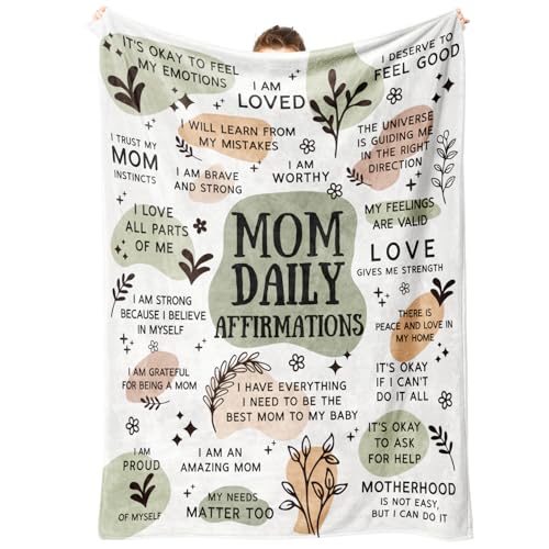 BaubleDazz New Mom Blanket with Affirmations