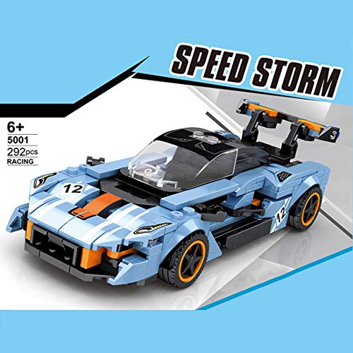 PARIO 292Teile Custom Sportwagen Modell Auto Modellbau Set MOC Bausteine Spielzeug, kompatibel mit Lego – Bild 7