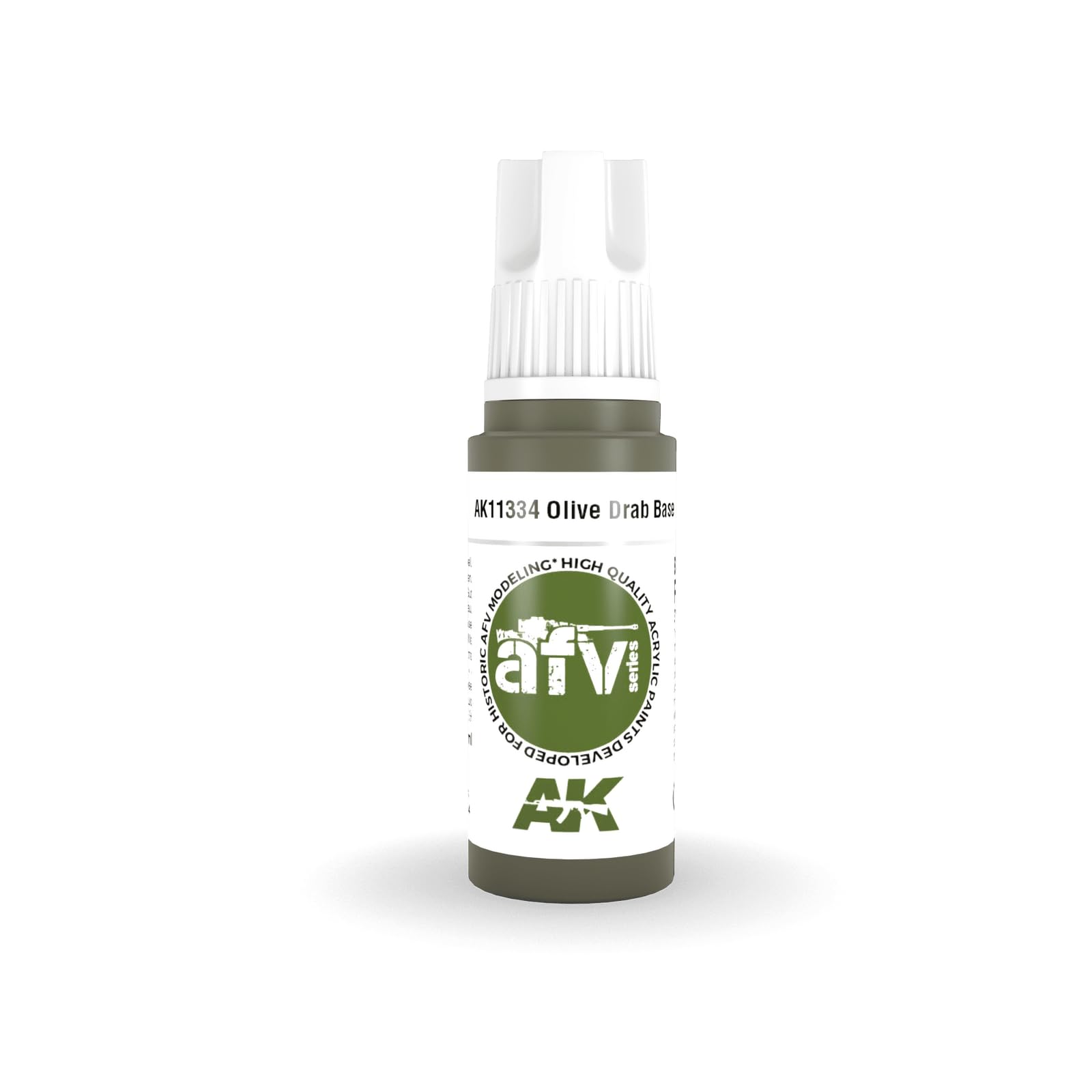 AK Acrylics 3Gen AFV AK11334 Olive Drab Base (17ml)