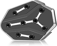 Vista 1 de Soporte lateral para motocicleta, extensión de soporte compatible con versys650 VERSYS 650 2010-2023 (negro)