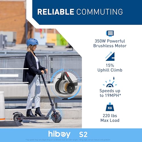 Hiboy S2/S2 MAX Electric Scooter, 350/500W Motor, 8.5/10″