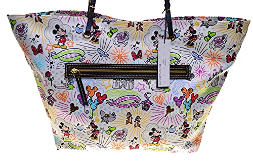 Dooney & Bourke Disney Sketch Nylon Bolso Tote Reversible miniatura 4