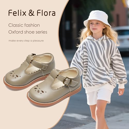 Image of Felix & Flora Toddler Little Girl Mary Jane Dress Shoes - Ballet Flats for Girl Party School Shoes