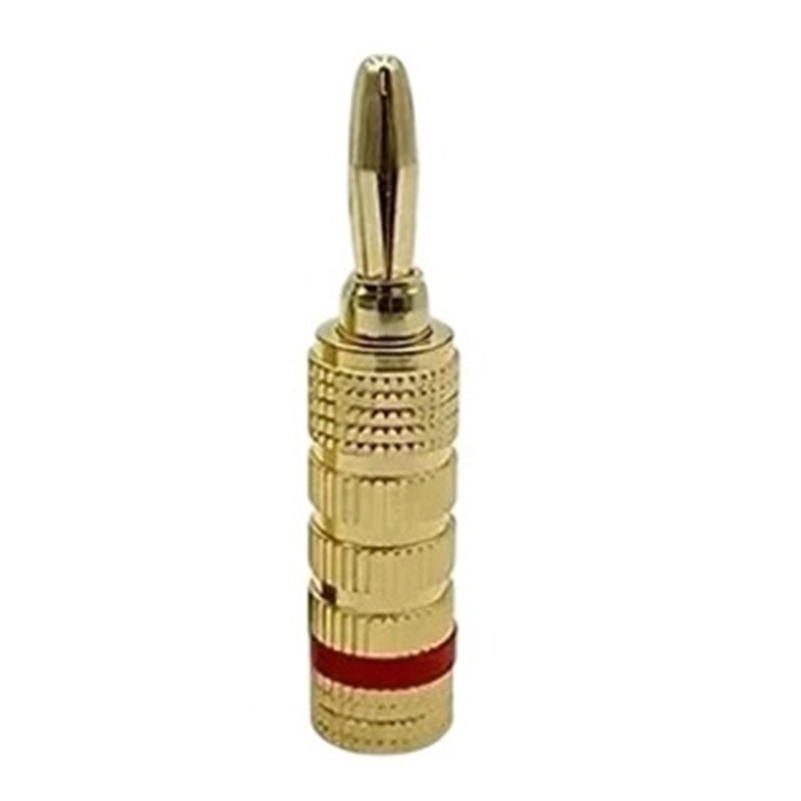 Bouchons Connecteur 4MM plaqué or 24K avec verrouillage à vis for haut-parleur audio Jack 10/20 pièces(Ox20)