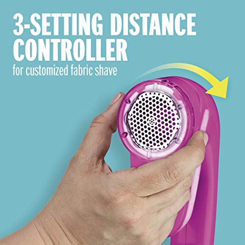 Conair Fabric Shaver And Lint Remover, Battery Operated Portable Fabric Shaver, Pink #TOP2