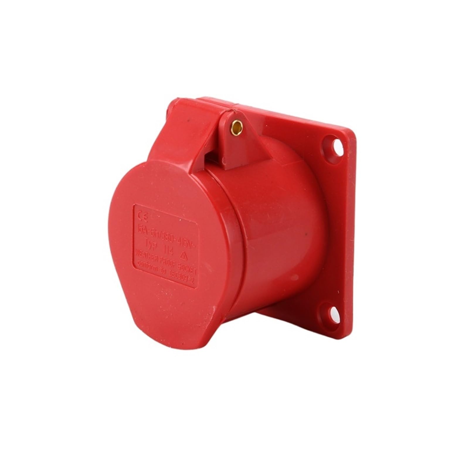 MUYTQAERG 16A 4 PIN Industrial Field Socket/Plug IP44 3P+E 380~415V Waterproof Male and Female Connector Power Plug Socket(314 16a 4pin)
