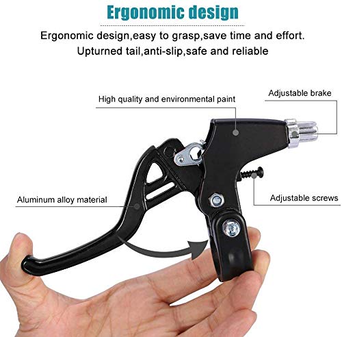 Bike Brake Levers, Universal Handlebar for Mountain Bike, Kids Bike, Folding Bike, MTB BMX