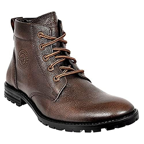 Allen Cooper Men's High Ankle Leather Boots ( ACCS-823)