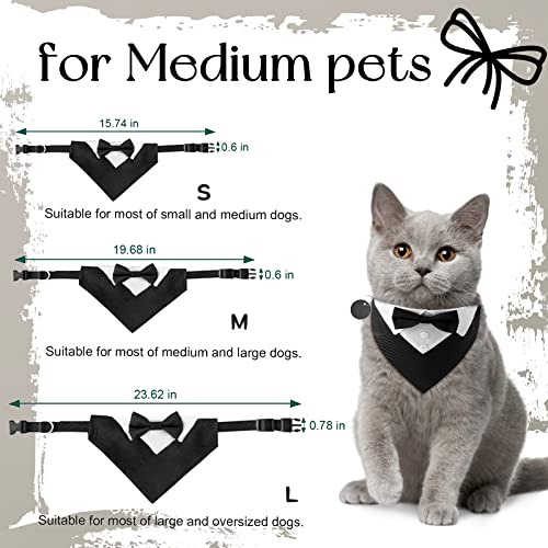 URROMA 1 Piece Formal Dog Tuxedo Bandana - Image 2