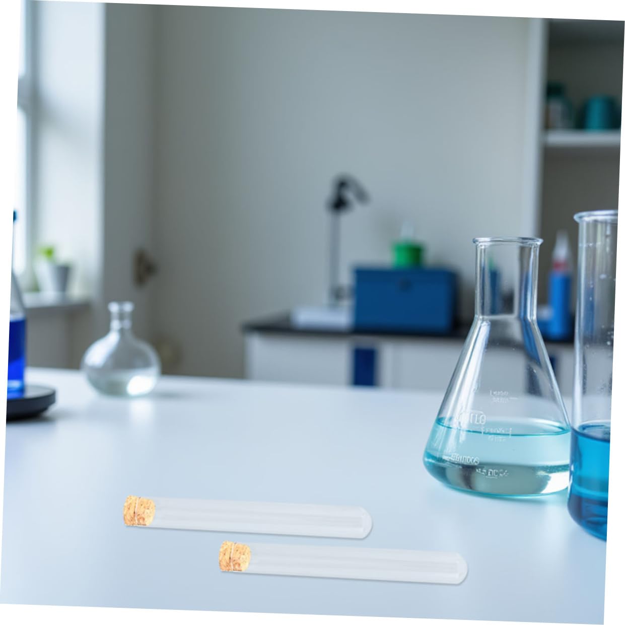 PRETYZOOM 5 Sätze Reagenzglas Stopper Rundes Labor Wissenschaft Geformt Chemie Experimente Bissn Behälter Links Zubehör Für Laborreagenzgläser Hölzern 10 Stück * 5