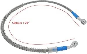 Universal Motorrad Bremsschlauch Aus Geflochtenem Edelstahl - 90cm Länge Für Bessere Bremsleistung