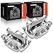 A-Premium Disc Brake Caliper Assembly with Bracket Compatible with Jeep Models - Cherokee 2014-2023 - Front Driver and Passenger Side, 2-PC Set