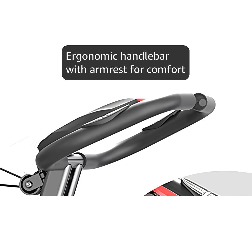 PROIRON Exercise Bike Foldable, 4 in 1 Magnetic Folding Exercise Bike Indoor with Resistance Bands/LCD/Backrest/HR Sensor, Quiet Cycling Upright & Recumbent Stationary Bike, Home Workout Equipment