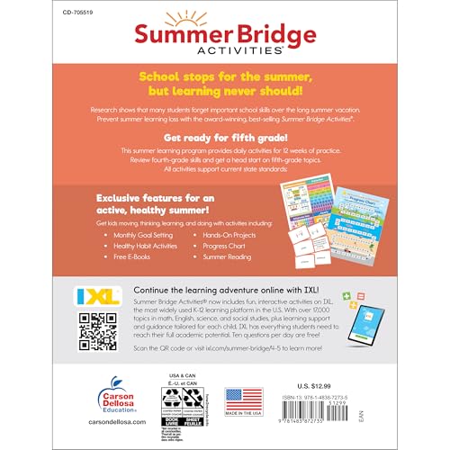 Summer Bridge Activities 4th Grade to 5th Grade Workbooks All Subjects, Math, Language Arts, Science, Social Studies, Fitness 5th Grade Workbooks All Subjects With Flash Cards, Stickers, eBooks & More - Image 2