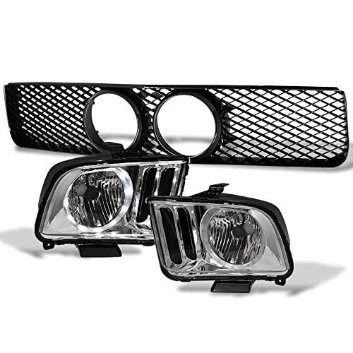 Chrome Clear Housing Crystal Headlights With Halo LED nb Compatible