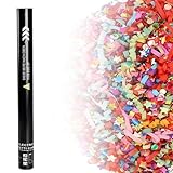 PxkVrin 25 Pcs Elektronische Multicolor Konfetti, 80 cm Im Konfettikanonen Set,...