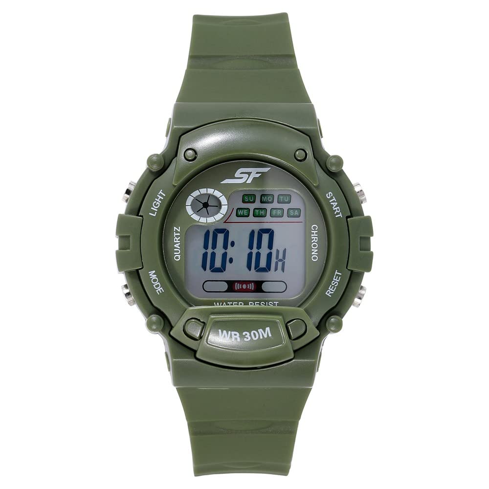 SF Digital Dial Green Plastic Strap Watch for Men-NS7982PP12 (B0BS3X9VY1) Amazon Price History, Amazon Price Tracker