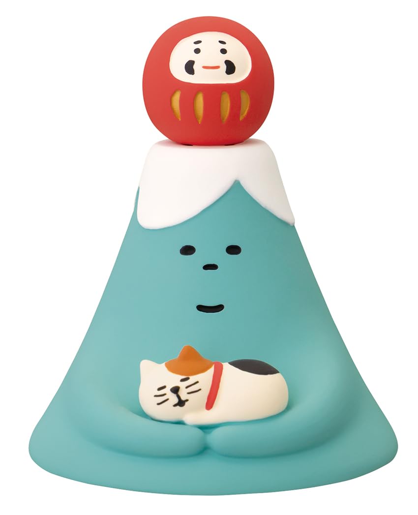 Amazon.co.jp: デコレ コンコンブル 富士山とすやすや子猫 富士山と