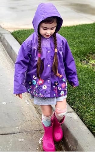 Arshiner Girl Baby Kid Waterproof Hooded Coat Jacket Outwear Raincoat Hoodies #TOP3