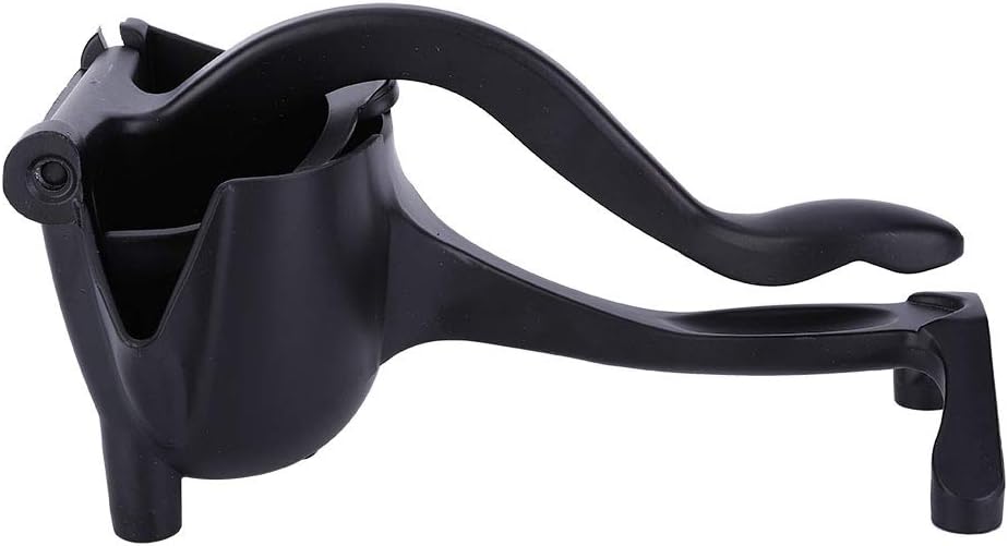 Manual Juicers Aluminum Alloy Fruit Squeezer Lemon Juicer Portable Household Orange Squeezer Kitchen Tool (Black)