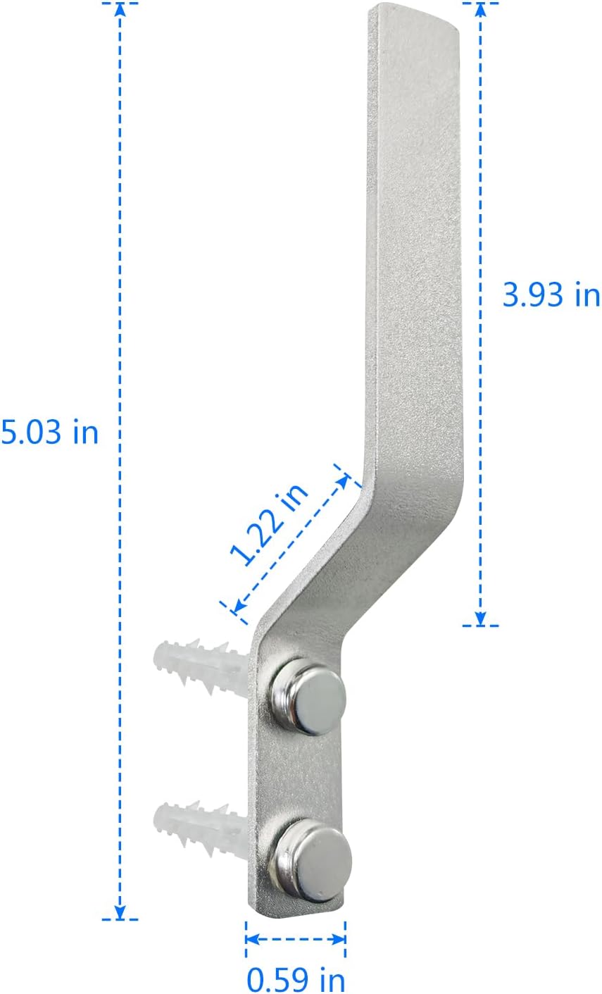 4 Pcs Aluminum Shoes Hooks, Door Wall Mounted Shoes Rack Shelf Organizer for Door Hanging Shoes