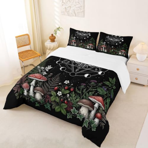 Image of Feelyou Boho Moth Bedding Set Toddler Size for Kids Boys Girls