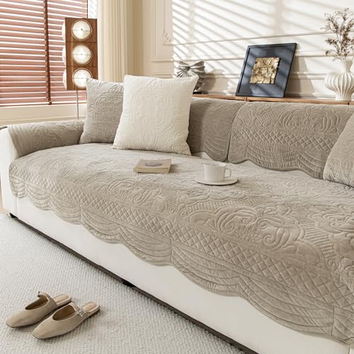 Velvet Couch Cover & Protector for Sectional Sofa