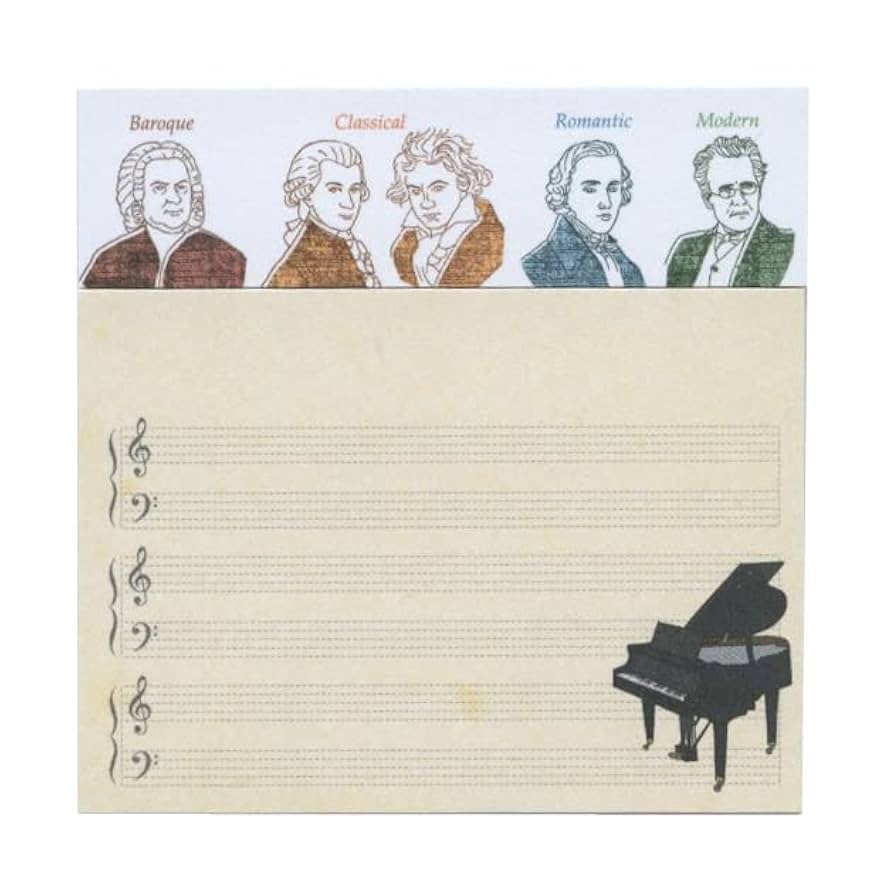 Amazon.co.jp: STUDY HOLIC クリアカバー付箋【音楽学】ふせん