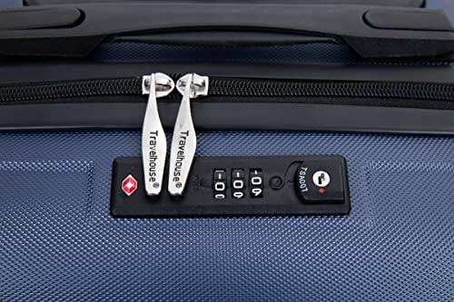 Mbolyeer 20" Carry On Luggage - Abs Hard Shell Luggage - Lightweight Suitcase With Spinner Wheels, Tsa Lock For Travel, Back To School And Business Travel (Blue) #TOP7