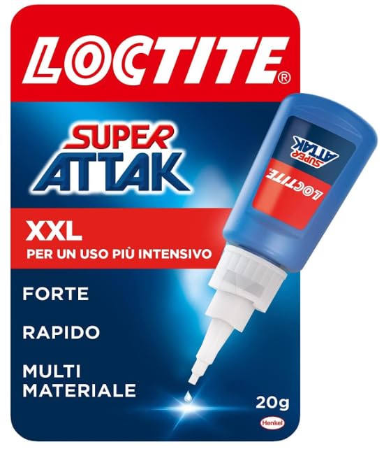 Loctite Super Attak XXL 20g Pack 6 pz - Colla liquida attacca tutto