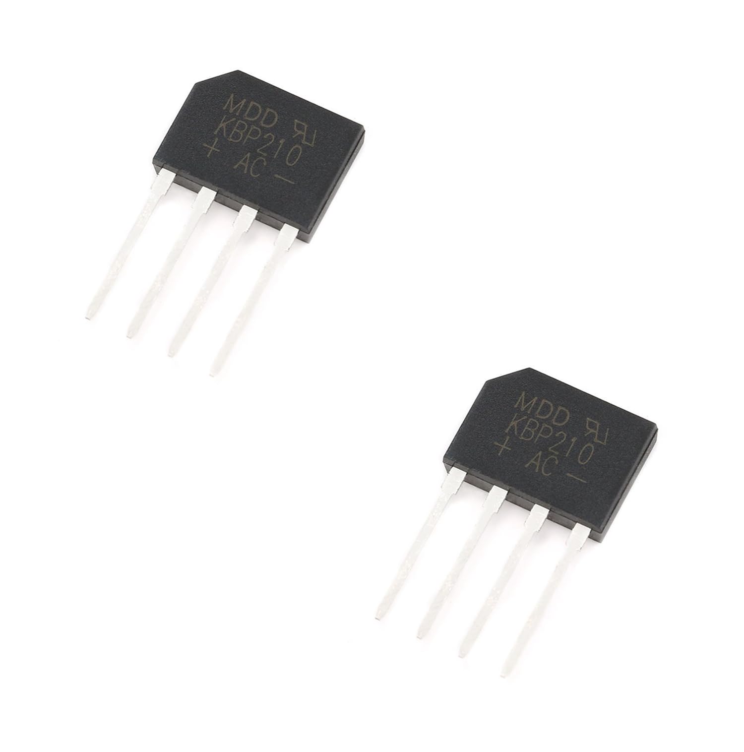 e4u KBP210 1000V 2A Single Phase AXIAL-4 Lead Bridge Rectifier Module - 2 Pieces