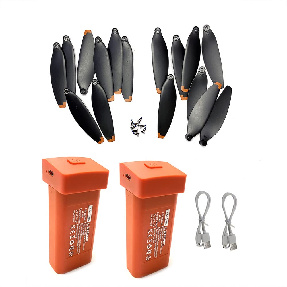 OZLLO [Pièces De Drone] For S135 7.4V 3000mAh Batterie S135pro Hélice M218 AE3 Max GPS Drone Pièces Évitement D'obstacles Dron Lames [Facile à Utiliser] (Color : 32pcs Blades - 9