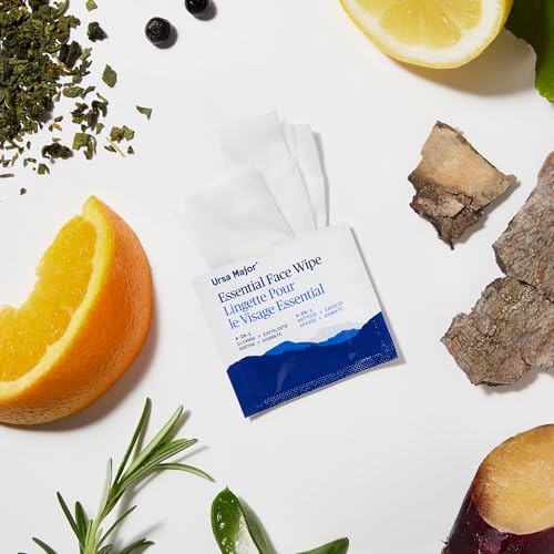 Ursa Major Essential Face Wipes | Natural, Biodegradable, Cruelty-Free | Cleanse, Exfoliate, Soothe and Hydrate | Individually Wrapped | 20 Count - Image 8