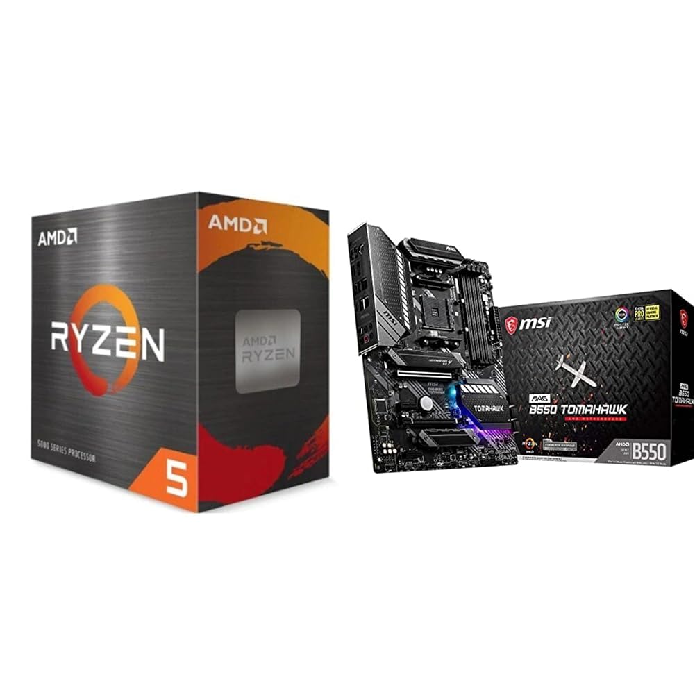 AMD Ryzen 5 5600X + MAG B550 TOMAHAWK : Amazon.it: Informatica