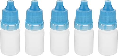 Miniatura 1 de Othmro Botellas cuentagotas de plástico de ojo de laboratorio de polietileno de 0.2 onzas, 10 piezas, gotero líquido exprimible de 0.2 fl oz boca