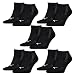 Produktbild PUMA 10 Paar Sneaker Socken mit Frottee-Sohle Gr. 35-46 Unisex Cushioned Kurzsocken, Farbe:200 - black, Socken & Strümpfe:35-38