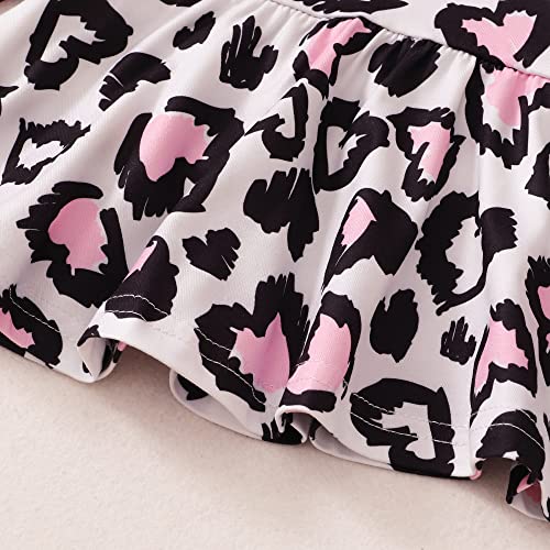 Image of Infant Toddler Baby Girl Clothes Denim Jeans Outfits 2PCS Ruffle Floral Top + Ripped Denim Girls Pants Set 6M-4T