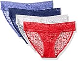 Calvin Klein Women's 4 Pack Stretch Lace Bikini Panty