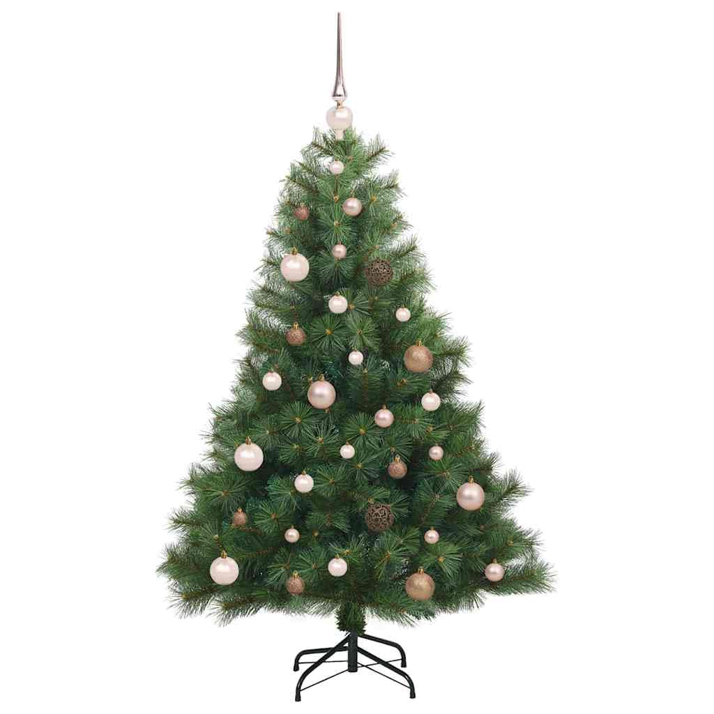 Sztuczna choinka zielona 150 cm z uchwytem PVC i plastikiem LED USB