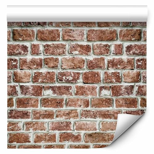 artgeist Wallpaper Faux Bricks 19x394 in - 3D Effect Peel and Stick Self-Adhesive Decorative Foil Wall Mural Removable Sticker Print Picture Image Design Home Decor f-A-0729-j-a