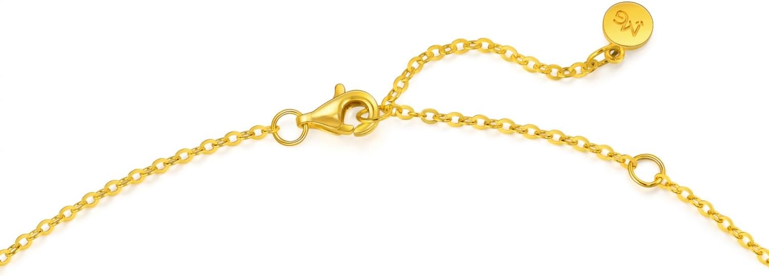 CHOW SANG SANG 999 24K Gold MINTYGREEN Sunflower Dual Sided Wear Dainty Necklace for Women 47cm 94535N Price-by-Weight Approx. 4.49g Gold