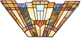 Quoizel TFIK8802 Inglenook Geometric Wall Sconce, 2-Light, 120 Watts, Tiffany (7" H x 16" W)