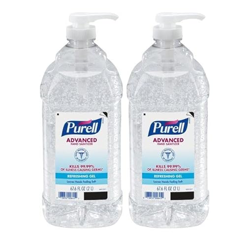 Purell Advanced Hand Sanitizer, Refreshing Gel, 2 Liter Hand Sanitizer Table Top Pump Bottles (Pack Of 2) - 9625-02-Ec #TOP3