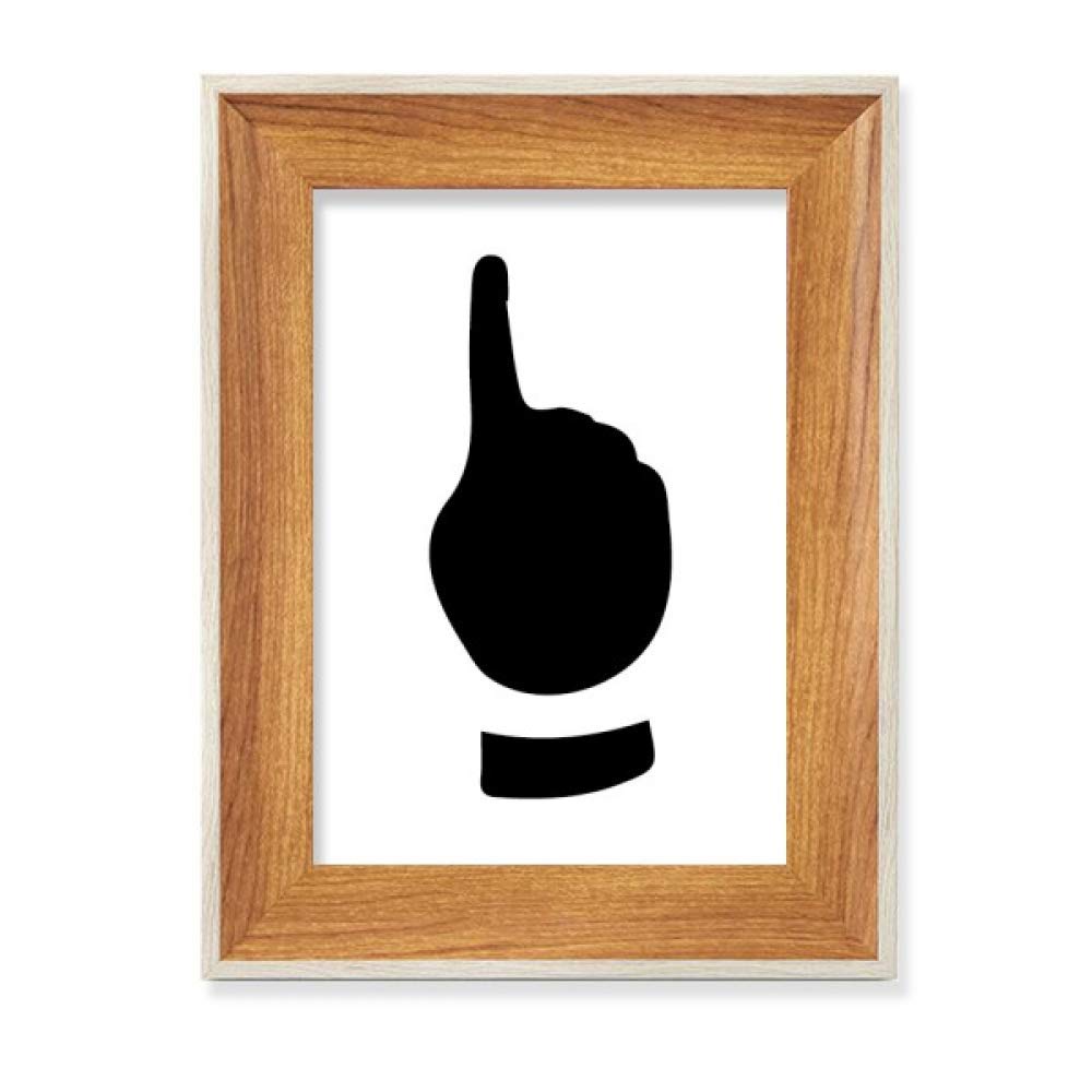 Cadre de photo en bois noble affichage tableau art silhouette haut de gamme