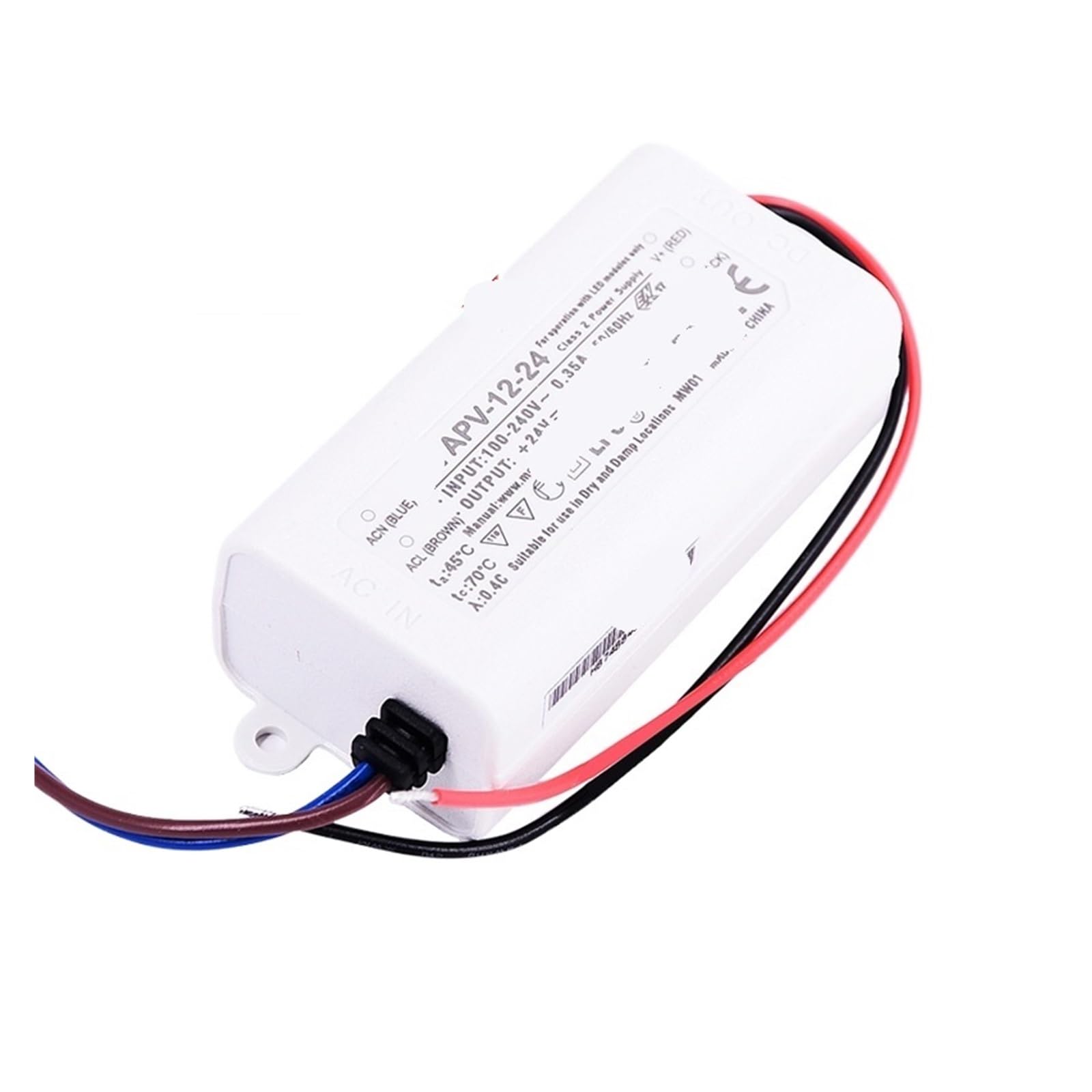 Alimentation LED 12V APV-12 évite la surchauffe de vos bandeaux lumineux intérieurs