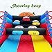 Inflatable Basketball Hoop Shot Inflatable Party Basketball Interactive Game | 10' L x 13' W x 10' H | with 5 Hoops, 4 Balls, Air Blower, Stakes for School Events