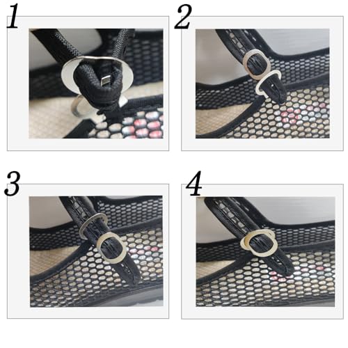 Womens Mesh Mary Jane Flat Shoes Breathable Summer Work Walking Shoes4